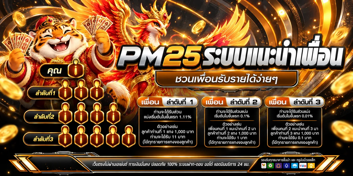 โปรแกรมแนะนำเพื่อน PM25 พร้อมมาสคอตเสือและฟีนิกซ์